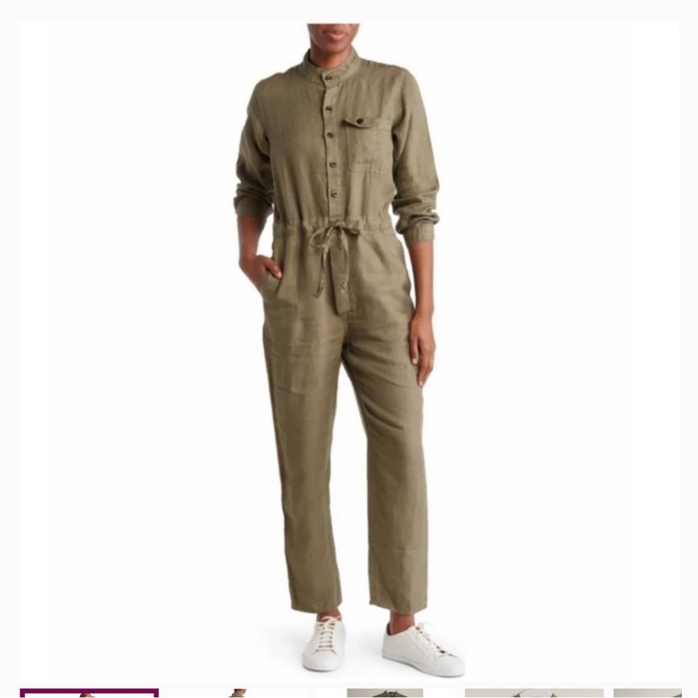 Alex Mill Olive Logan Tie Waist Linen Jumpsuit
Xsmall
